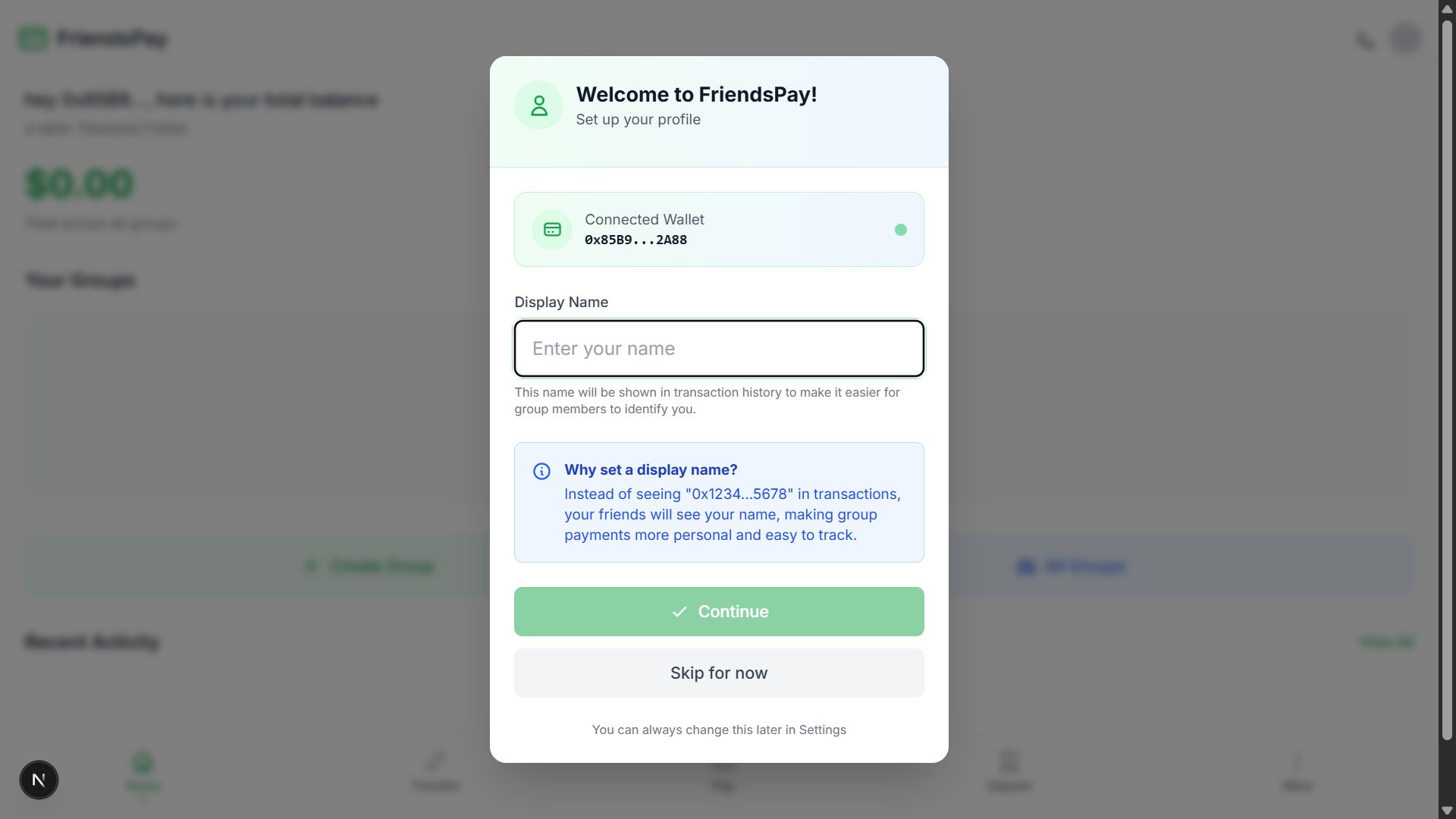 ETHOnline 2025 — Friends Pay